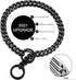 Dog Chain Collar Black Color High Polished Stainless Steel Cuban Link Heavy Duty Chew Proof Walking Chain Leash