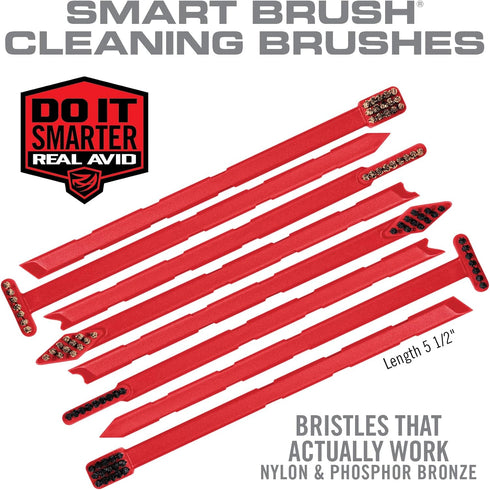 Real Avid Cleaning Tool Kit: Detailing Brush Set & Pick Set: 16-Piece Detailing Supplies Kit with Soft Bristle Nylon & Stiff Bristle Bronze Scrub Brushes & Carbon Removal Tools
