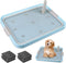 CUHIOY Dog Potty Tray Toilet 20"x14" - Indoor Pee Pad Holder with