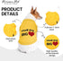 Parisian Pet Dog T-Shirt - “Small Dog Big Heart” Embroidered, 100% Cotton, Sleeveless Vest for Small Dogs, Size S