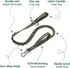 Excellent Elite Spanker Tactical Bungee Dog Leash, Adjustable Military Leash with Quick Release & 2 Control Handles