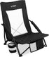 Low Folding Beach Chairs for Adults, Portable Lightweight Sling Beach Camping Chair