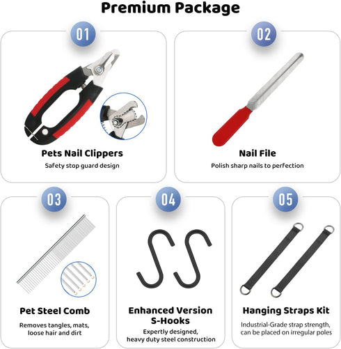 Hammock Hammock Clippers/Trimmer, Guzekier Dog Grooming for Trim Nail, Dog Sling for Grooming, Dog Restraint Bag