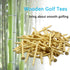 Wooden Golf Tees 3-1/4 inch 100 Count & 1-1/2 inch 20 Count, Golf Wood Tees (83mm & 38mm)