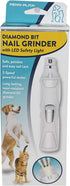 Penn-Plax Pet Nail Grinder with Diamond Bit, LED Safety Light, USB Rechargeable for Cats and Dogs