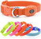 Light Up Rechargeable LED Dog Collar, Reflective Puppy Collar Lights for Small Breeds Dogs or Cats (Orange, XS