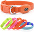 Light Up Rechargeable LED Dog Collar, Reflective Puppy Collar Lights for Small Breeds Dogs or Cats (Orange, XS
