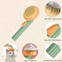GJEASE Self-Cleaning Cat Grooming Glove Brush - Slicker Pet Brush for Shedding & Grooming, Promotes Circulation