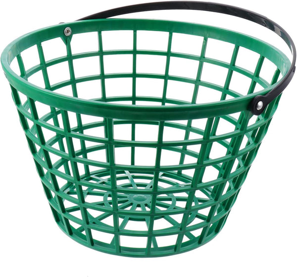 Garneck 1pc Golf Basket bucket with handle Golfball Container with Handle accessories