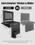 MOIICARE (1, Stadium Seats for Bleachers with Back Support, Bleacher Chairs with Backs and Cushion Wide, Portable