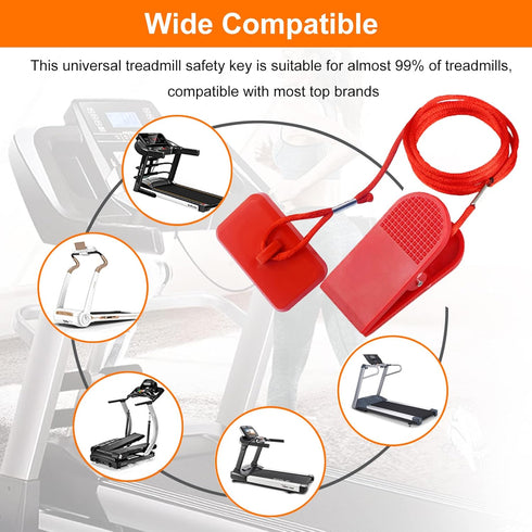 Treadmill Universal Safety Key for Proform, Image, Weslo, Reebok, Epic, Golds Gym, Healthrider Treadmills