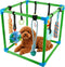 SpaceTime Puppy Play Gym with 8 Hanging Toys,Interactive Dog Toys to Keep