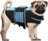 Queenmore Small Dog Life Jacket - Adjustable Pet Life Vest for Small and Medium Dogs, High Buoyancy, Rescue Handle