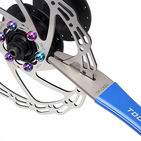 Rotor Truing Fork, Bicycle Disk Brake Rotor Alignment Tool for Mountain Road Bike MTB by ALEOED