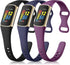 Maledan Compatible with Fitbit Charge 5 and Charge 6 Bands, Soft Sport Waterproof Replacement Slim Wristbands for
