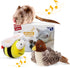 Gigwi Interactive Cat Toys, Animal Sound Bird/Mouse/Bee Interactive Squeaking Toys for Cats