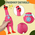 8 Toys(11 Inch,Mixed Pcs Silly Rubber Chicken Screaming Chicken Dog Toy with Squeaker Large Squeaky Prank Noise Maker