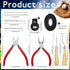 Glove Relacing Kit for Baseball or Softball Mitts - Includes 2 Strips, 4 Pcs Glove Locks, 5 Pcs Lacing Tools