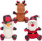 Rypet 3 Pack Dog Christmas Toys, Interactive Durable Stuffed Plush Toys for Medium Small Dogs