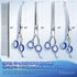 Gimars 7.0in Professional 4CR Stainless Steel Safety Round Tip Dog Grooming Scissors for Pets