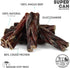 6" (10pc) 100% SUPERCAN BULLYSTICKS Braided Beef Bully Sticks for Small Medium Large Dogs - Natural Dog Chews - Long