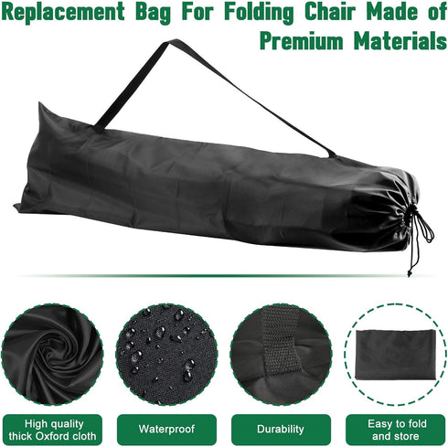 40.74inches, 2Pack Camping Chair Replacement Bags for Coleman, Folding Camping Chair Carry Bags Replacement for Camp