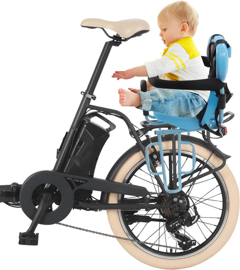 SHATUOA Removable Rear Kids Bike Seat, Portable Baby Safety Rear Seat with Soft