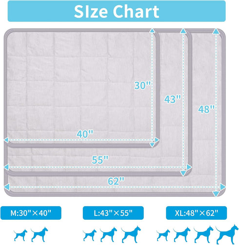 Dog Cooling Blanket - 0.4 Q-MAX Cooling Blanket for Large Dogs, Washable, Soft Lightweight for Summer Sleep