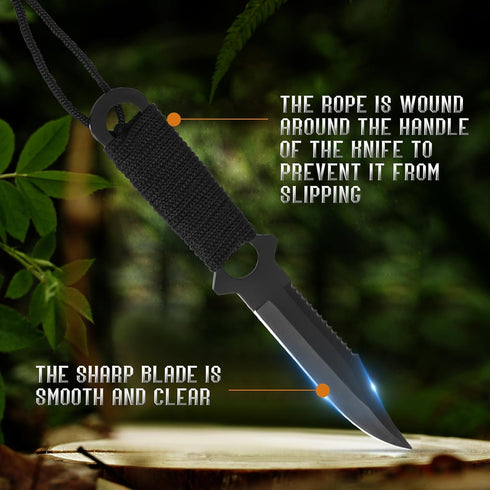 GASHER Scuba Diving Knife with Leg Straps and Sheath, Lightweight Razor Sharp Diving Equipment