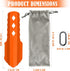 PLACHIDAY 3-in-1 Backpacking Ultralight Trowel, Durable Aluminum Shovel & Potty Tool with Ergonomic Handle for Hiking