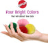SPOT Wool Pom Poms Cat Toy - Interactive Catnip Wool Balls for Cats and Kittens to Bite, Swat and Chase, 4 pcs, 1.5 inch