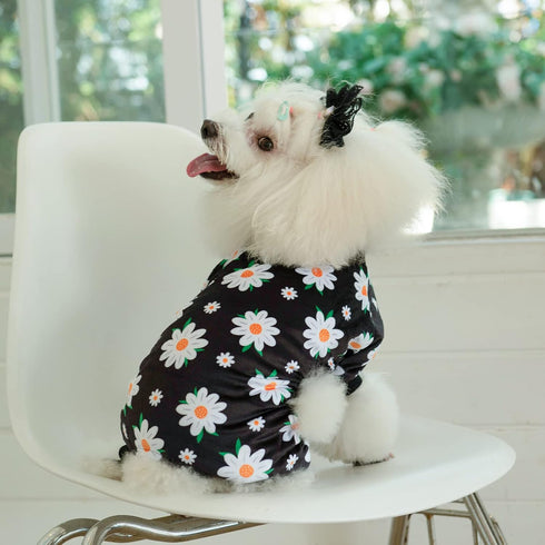 CuteBone Daisy Dog Pajamas, Soft Puppy Pjs for Small Dogs P221XS