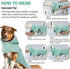 Dog Bathrobe Dog Drying Coat - Microfibre Fast Drying Super Absorbent Towel, Magic Sticker & Belly Strap for Dogs
