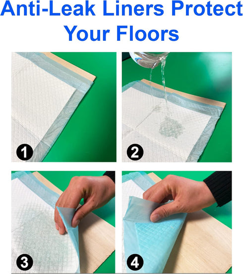 CalPalmy Ultra Absorbency Pet Toilet Training Pads 18" x 13" - 100 Pads with Moisture Locking Technology