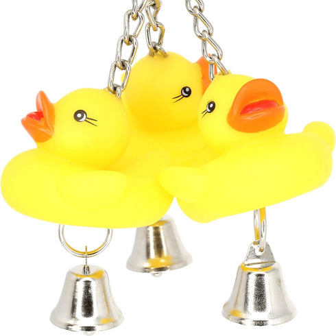 Bonka Bird Toys 922 Ducky Ringer Bird Toy for Parrot Cages, Cockatiel, Conure, Parakeet