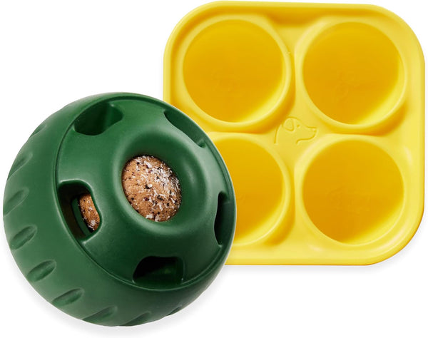 WOOF Pupsicle and Treat Tray - Long-Lasting Interactive Dog Ball Toy and