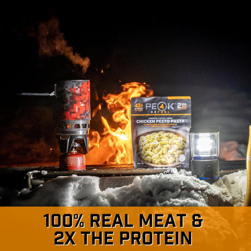 Peak Refuel Chicken Pesto Pasta - Freeze Dried Backpacking and Camping Food, High Protein, Quick Prep Meals