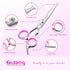 5 1 Set GLADOG Professional in Dog & Cat Grooming Scissors with Safety Round Tips, Sharp and Heavy-duty Pet Grooming