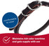 Coastal Pet Circle T Latigo Leather Round Dog Collar, 3/8" x 12" - Handcrafted Comfortable Pet Collar