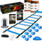Speed Agility Training Set - Includes Agility Ladder, Steel Stakes, Sports Headband, Jump Rope, Disc Cones, Gym Bag