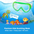 Kids Snorkel Swim Mask, Child Diving Mask Anti-Fog Goggles with Nose Cover for Snorkeling, Swimming
