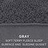 Furhaven Replacement Dog Bed Cover, Terry & Suede Mattress, Machine Washable - Gray, Large