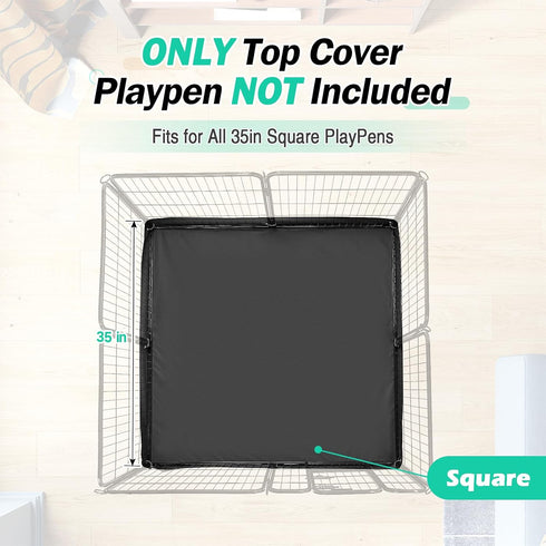 35in 4 Dog Playpen Bottom Pad, Floor Protector Dog Playpen Bottom Cover for Panels Play Pen, Dog Pen Bottom Covers