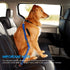 URPOWER 2 Pack Dog Seat Belt - Retractable Car Harness Adjustable Pet Safety Belt with Elastic Bungee Buffer
