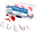 Smaky Fishing Tackle Kit, 80 Pcs Beginners Equipment Includes Hooks, Bobbers, Sinkers for Starter Kit