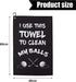 Funny Printed Golf Towel, Microfiber Golf Towels with Clip for Golf Bags, Gifts for Men