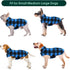Kuoser Windproof Dog Winter Coat, Reversible Plaid Fleece Jacket for Small Dogs, Cozy Warm Pet Apparel, XS