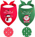2PCS, Christmas Dog Bandanas XLarge for Dog, Triangle Reversible Holiday Bandana for Boy Girl, Bibs Accessories