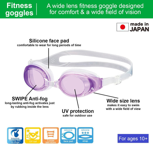 View Swimming Gear V-630ASA Swipe Fitness Swim Goggles