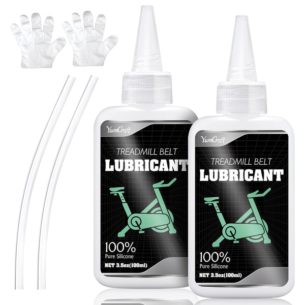 YumCraft Treadmill Belt Lubricant 7oz - 100% Pure Silicone Treadmill Lube, Non-Toxic Odorless
